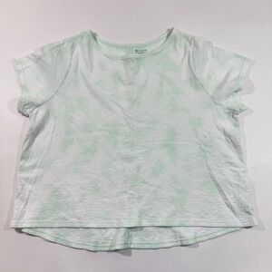 Athleta Sundown Tee Shirt Crystal Dye Lighthouse Green